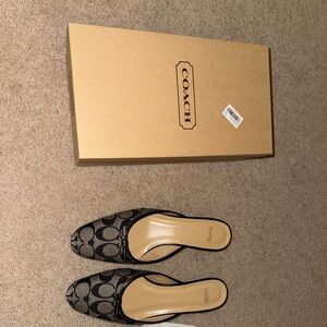 Coach Women's Black Slip-On Shoes